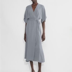 Aritzia Gray Midi Dress